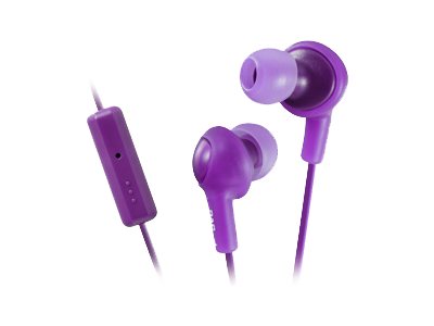 JVC HA-FR6 Gumy PLUS Earphones with mic in-ear wired noise isolating grape v