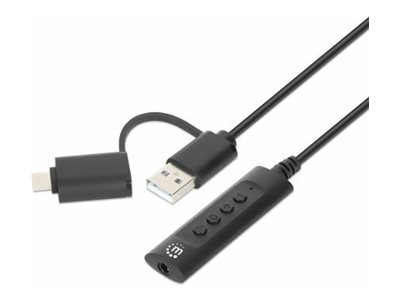 MH Audioadapterkabel USB-C/USB-A auf AUX - 153560