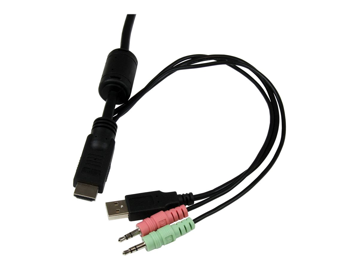 StarTech.com 2 Port USB HDMI Cable KVM Switch with Audio and Remote Switch - USB Powered KVM with HDMI - Dual Port HDMI KVM Switch (SV211HDUA) - přepínač KVM / audio - 2 porty – foto 5