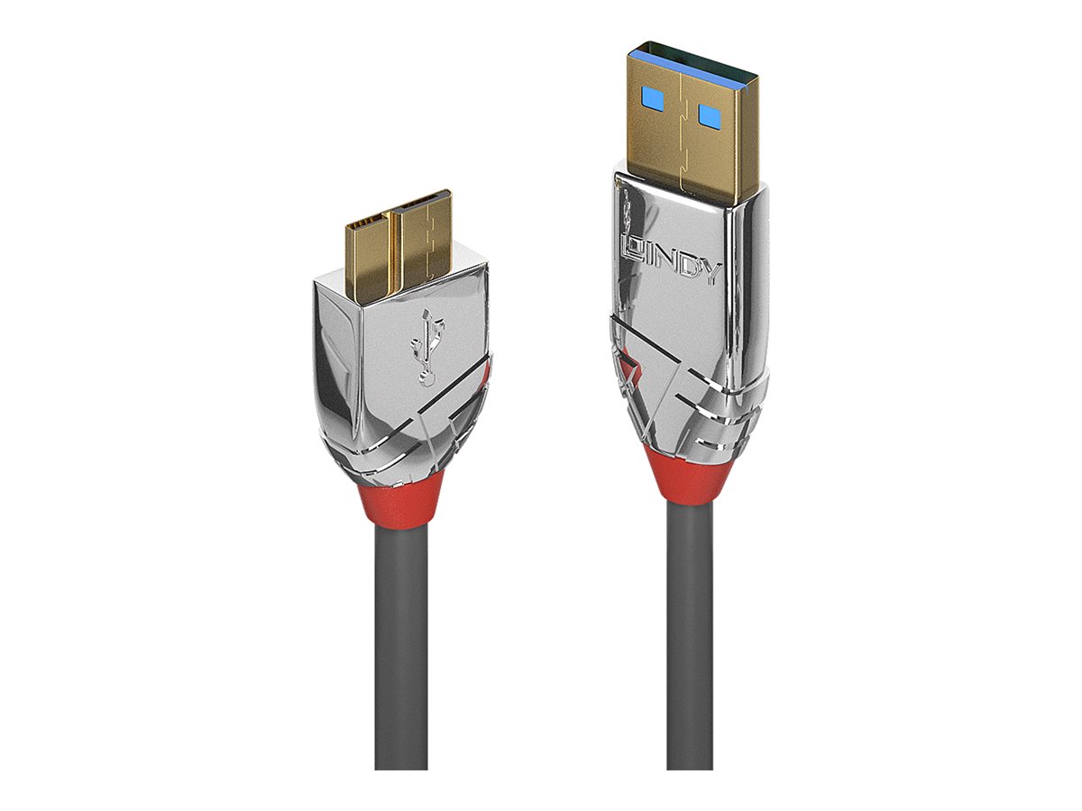 LINDY 0.5m USB 3.0 A/Micro-B Cable Cromo