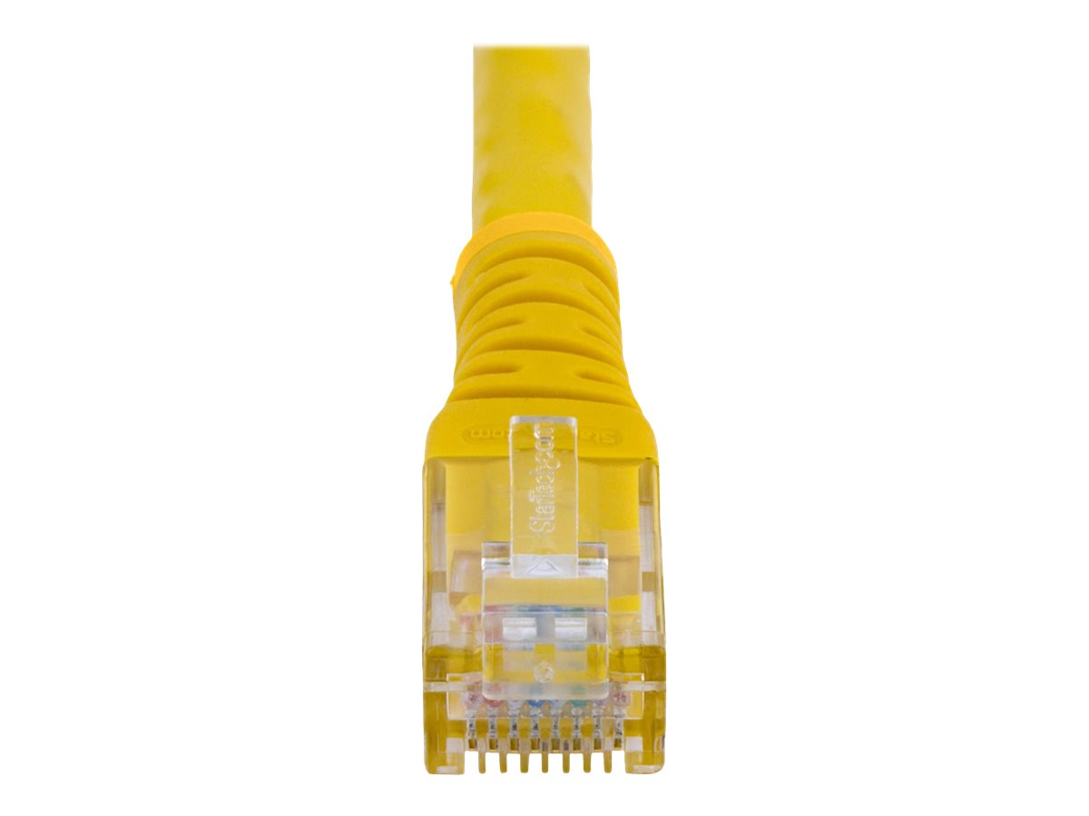 Startech 5ft CAT6 Ethernet Cable, 10 Gigabit Molded RJ45 650MHz 100W PoE Patch Cord, CAT 6 10GbE UTP Network Cable with Strain Relief, Yellow, Wiring is UL Certified/TIA