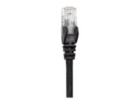 Intellinet Network Patch Cable, Cat5e, 2m, Black, CCA, U/UTP, PVC, RJ45, Gold Plated Contacts, Snagless, Booted, Lifetime Warranty, Polybag - patch cable - black