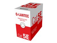 Q-LANTEC CAT 5e Ikke afskærmet parsnoet (UTP) 305m Bulkkabel Lysegrå