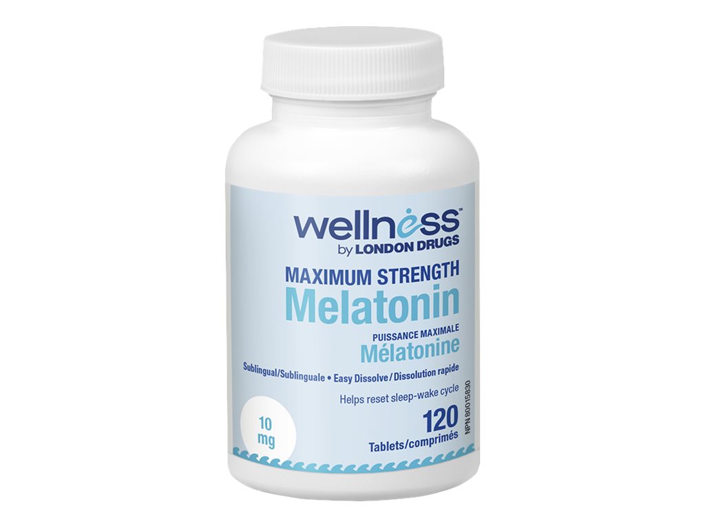Wellness by London Drugs Maximum Strength Melatonin - 10mg - 120s