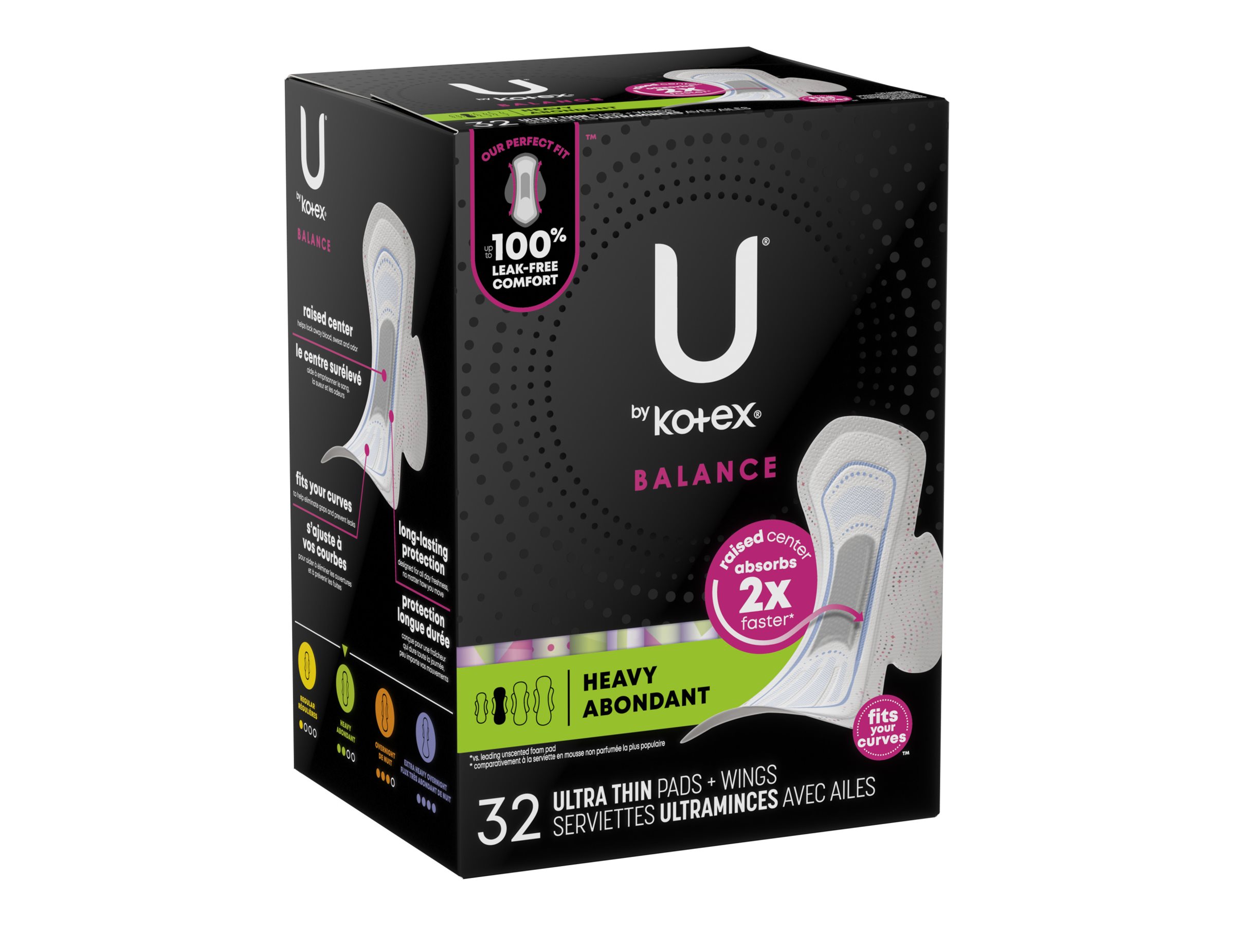 U by Kotex Balance Ultra Thin Sanitary Pad - 32 Count