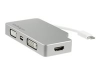 StarTech.com Adaptateur de voyage audio/vidéo 4 en 1 - USB Type-C vers VGA, DVI, HDMI ou Mini DP - 4K (CDPVGDVHDMDP)