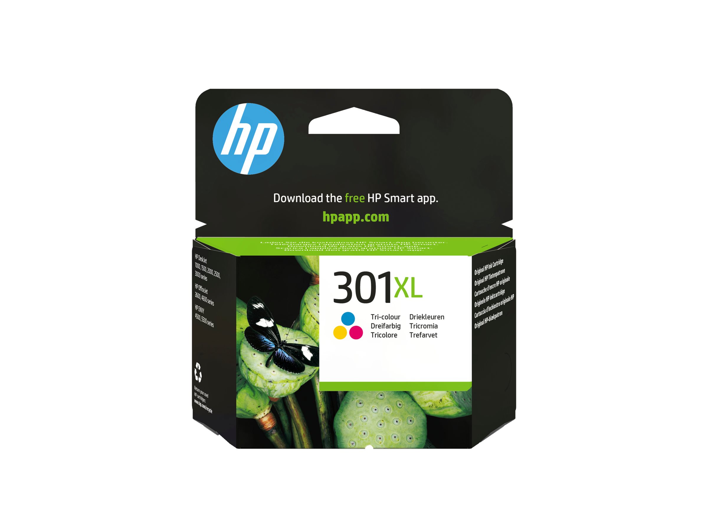 Hp 301xl High Yield Colour Cyan Magenta Yellow Original Ink Cartridge Hp 301xl High Yield Colour Cyan Magenta Yellow Original Ink Cartridge