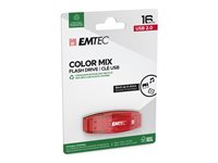 EMTEC C410 Color Mix 16GB USB 2.0 Grøn