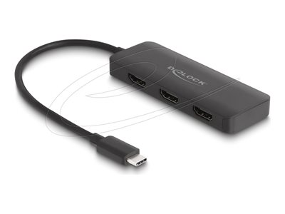 DELOCK USB Type-C Splitter zu 3 x HDMI Optionen & Zubehör