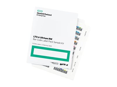 BAR CODE LABEL PACK LTO6 ULTRIUM RW – Hewlett Packard Enterprise