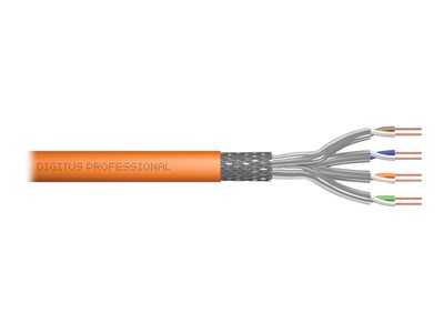 DIGITUS Instal-kab Cat7  S/FTP tw.Pair  500m orange AWG23/1 (Speditionsversand)