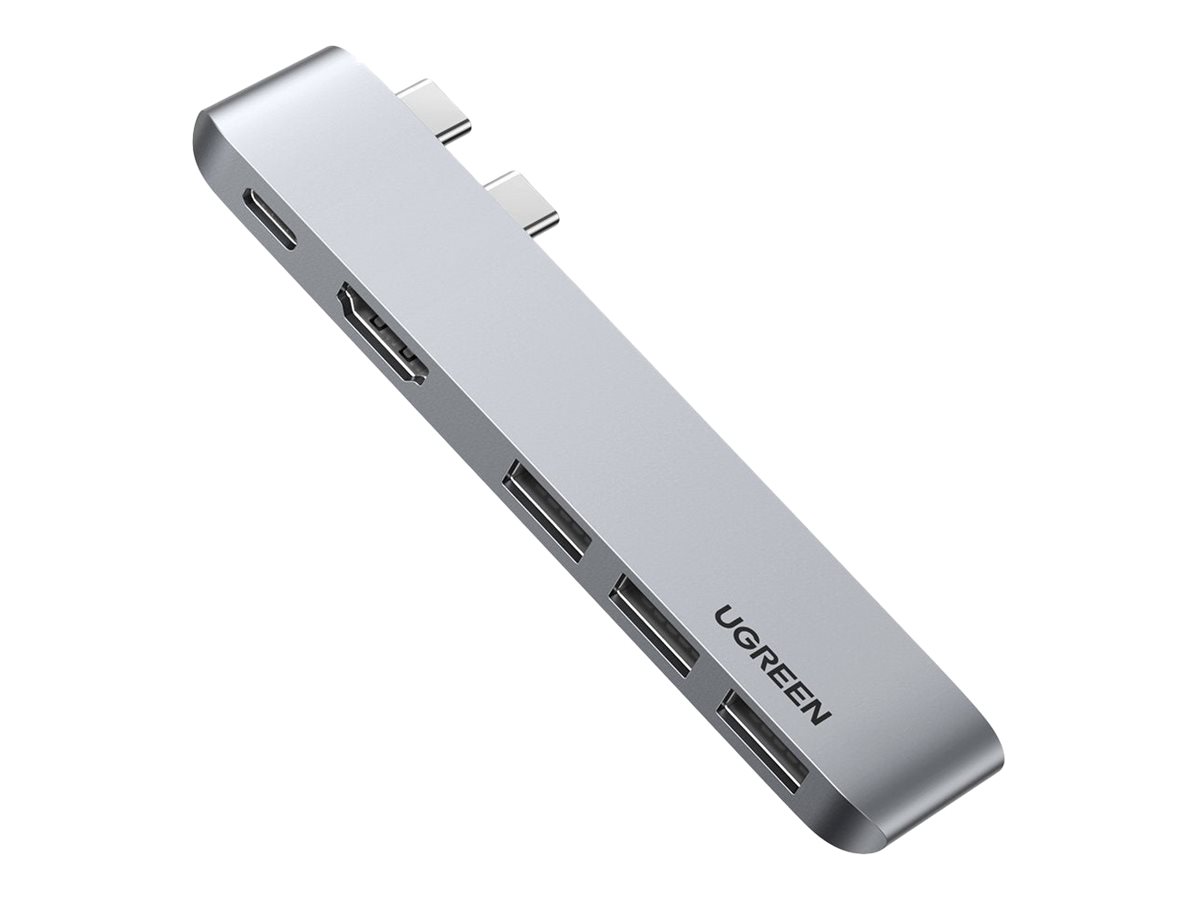 Ugreen CM251 docking station USB-C x 2 Usage / lifestyle Left-angle 72710