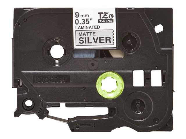BROTHER TZEM921 black/silver 9mm 8m