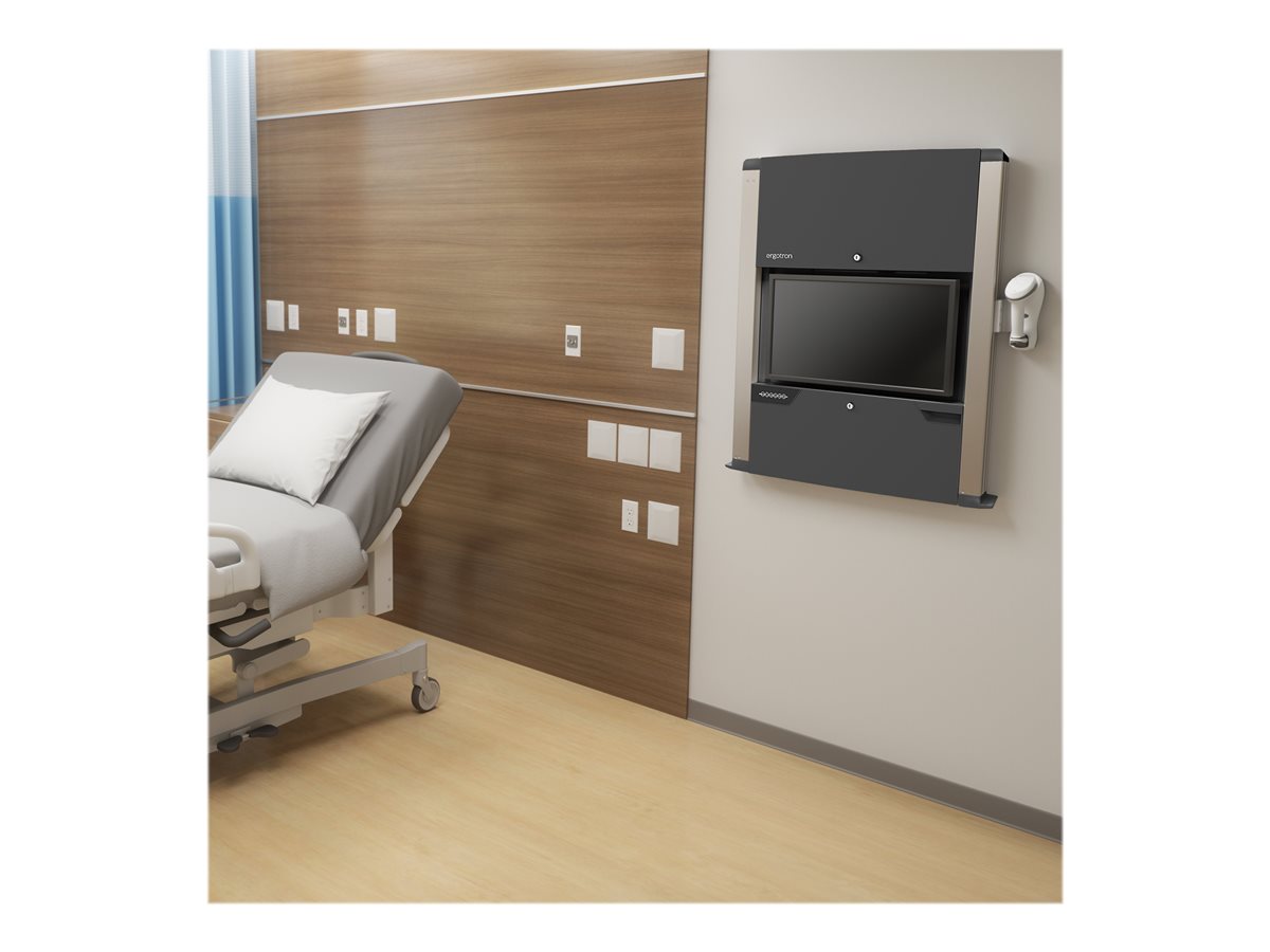 Ergotron CareFit - pracovní stanice s montáží na zeď - matná čerň – foto 4