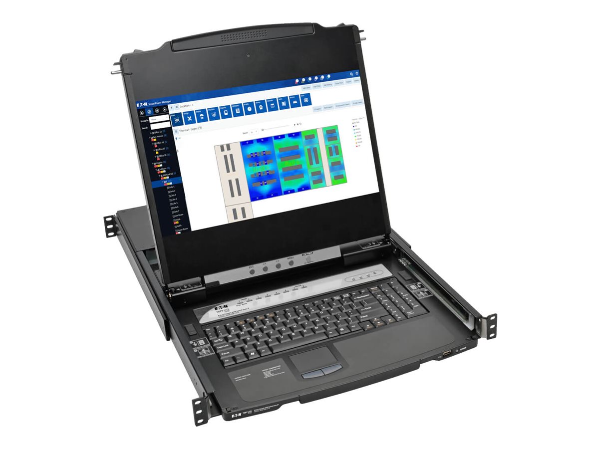 Tripp Lite NetDirector 8-Port Rackmount Console HDMI KVM Switch 17" LCD IP Remote Access