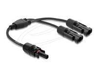 Delock DL4 (female) - DL4 (male) Sort Solkabel