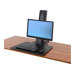 Ergotron WorkFit-SR Monitor Standing Desk Workstation
