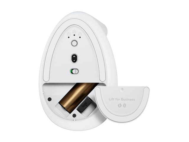 Logitech Lift for Business - vertikální myš - Bluetooth, 2.4 GHz - bělavá – foto 13