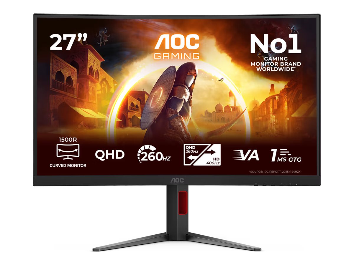 AOC Gaming CQ27G4Z2 LED monitor curved 27 Product shot Front 79875