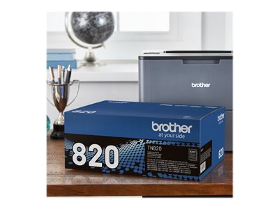 Brother TN820 - Black - original - toner cartridge - for Brother HL-L5000, L5100, L5200, L6200, L6250, L6300, L6400, L6900, MFC-L5700, L6800, L6900