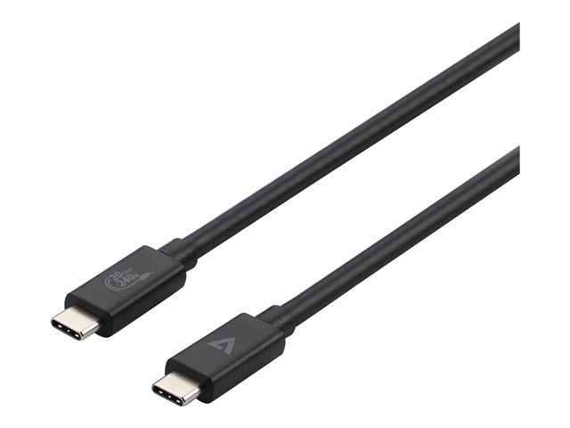 V7 - USB-C cable - 24 pin USB-C to 24 pin USB-C - 2 m