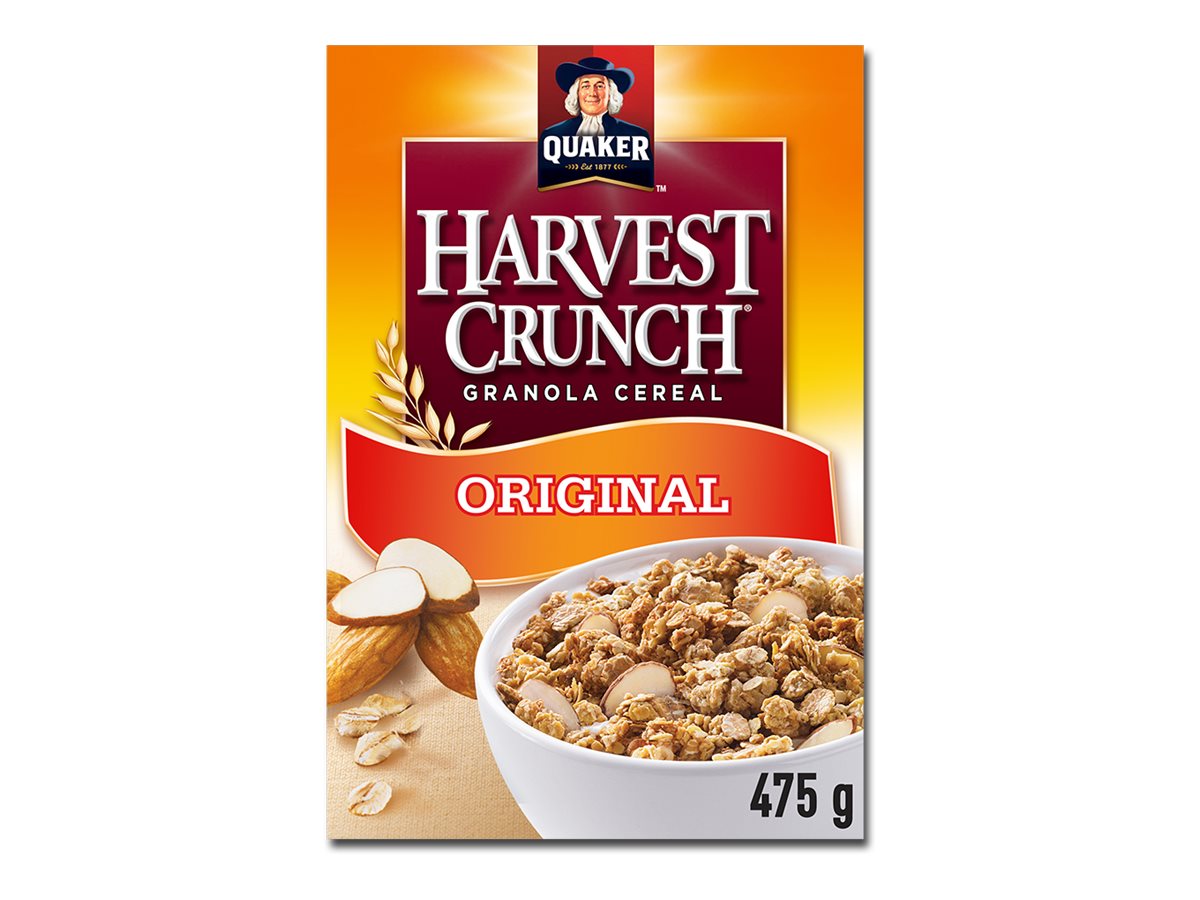 Quaker Harvest Crunch Granola Cereal - Original - 475G