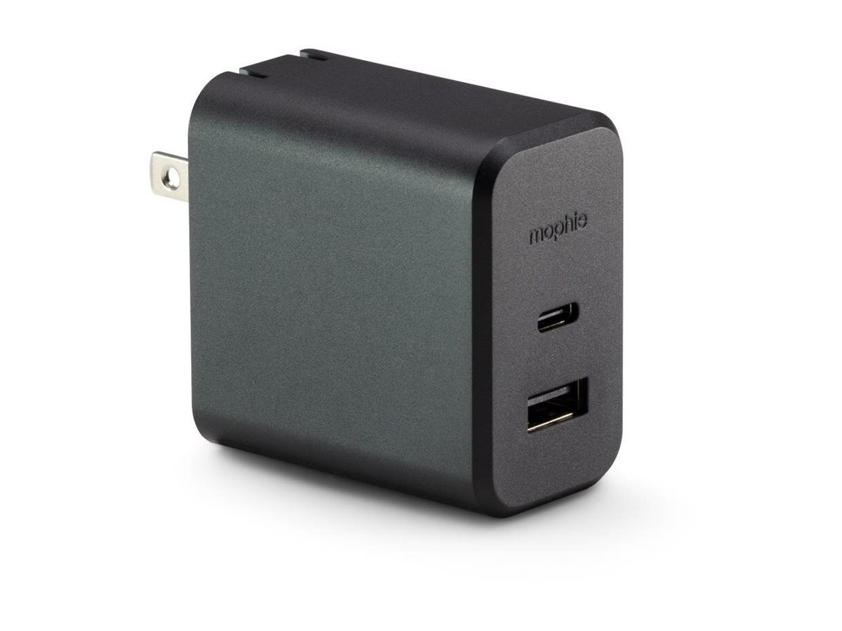 POWER ADAPTER USB-C PD USB-A60W BLK