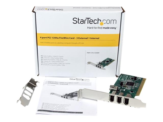 StarTech.com MPEX1394B3  StarTech.com Carte FireWire Mini PCI Express 1394  2b 1a 3 ports