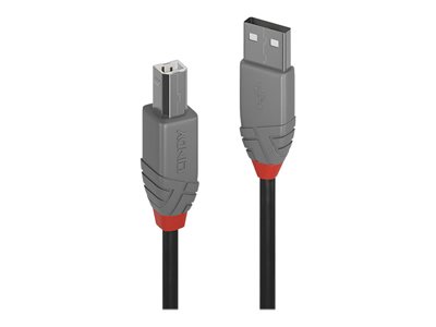 LINDY 10m USB 2.0 Typ A/B Kabel Anthra