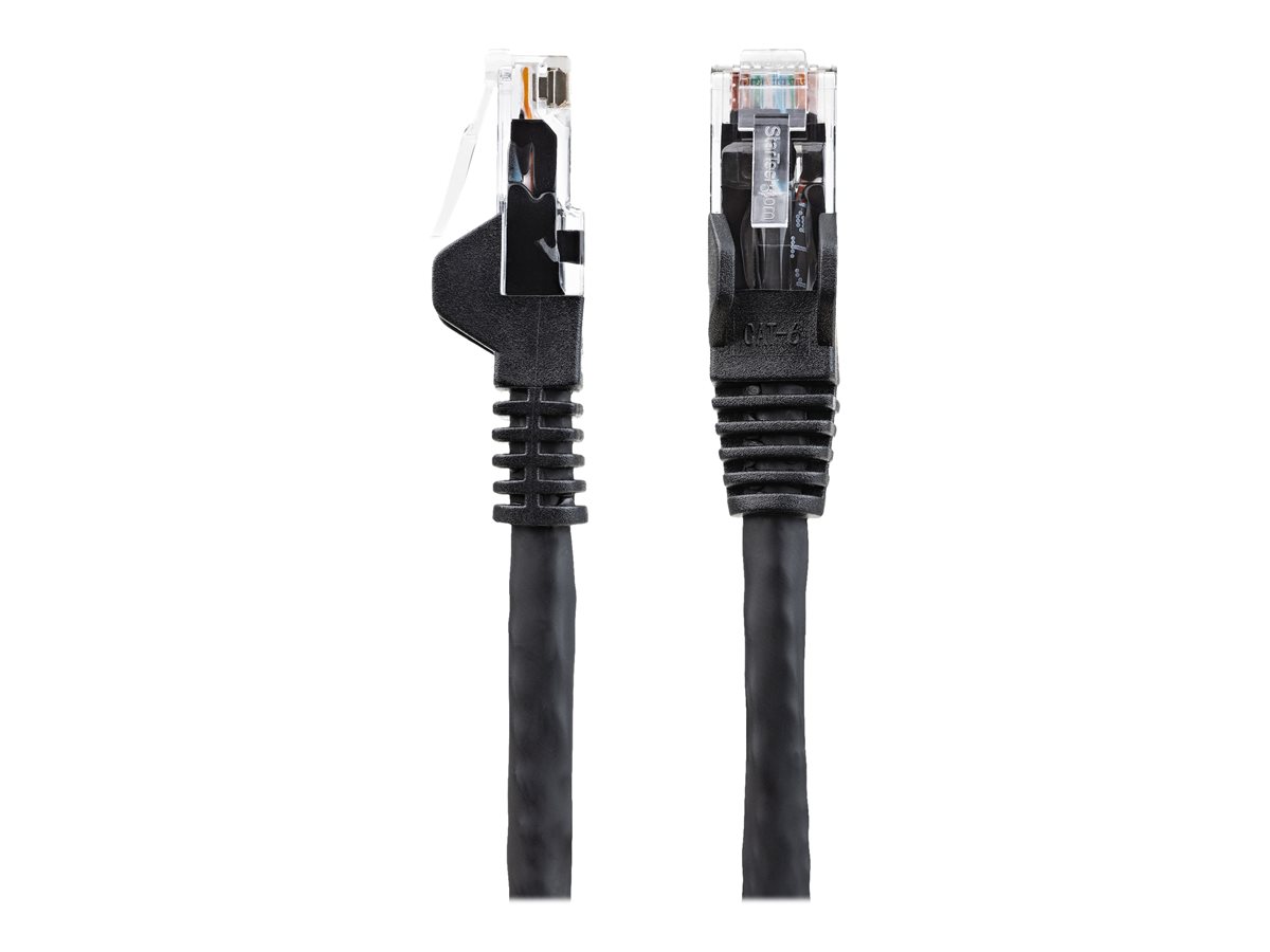 StarTech.com 50cm LSZH CAT6 Ethernet Cable, 10 Gigabit Snagless RJ45 100W PoE Network Patch Cord with Strain Relief, CAT 6 10GbE UTP, Black, Individually Tested/ETL, Low Smoke Zero Halogen - Category 6 - 24AWG (N6LPATCH50CMBK) - patch kabel - 50 cm - černá – foto 3