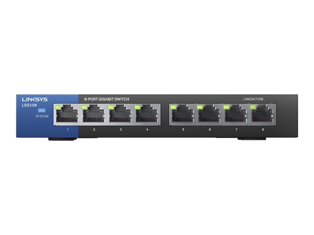 Image of Linksys Business LGS108 - switch - 8 ports - unmanaged