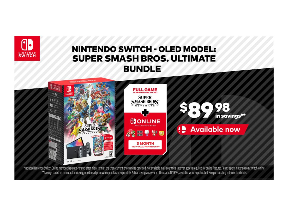 Nintendo Switch OLED - Super Smash Bros. Ultimate Bundle - 119745
