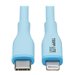 Eaton Tripp Lite Series Safe-IT USB-C to Lightning Sync/Charge Antibacterial Cable, Ultra Flexible, MFi Certified