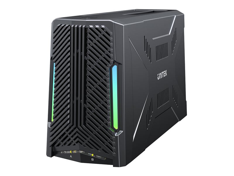 Unitek S1234B, HDD / SSD docking station, M.2 Card (PCIe NVMe & SATA), USB-C