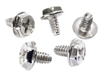 Image of StarTech.com Replacement PC Mounting Screws #6-32 x 1/4in Long Standoff - Screw kit - silver - 0.2 in (pack of 50) - SCREW6_32 - screw kit