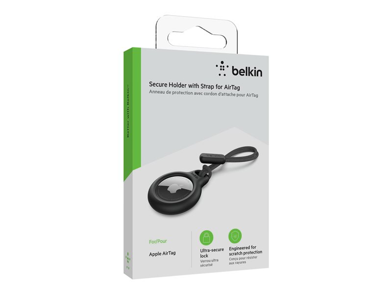 BELKIN AirTag Holder with Strap Black