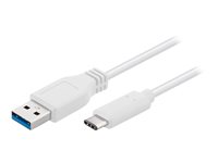MicroConnect USB 3.1 USB Type-C kabel 1m Hvid