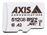 AXIS Surveillance - Flash memory card (microSDXC to SD adapter included) - 512 GB - A2 / UHS-I U3 / Class10 - microSDXC UHS-I - white (pack of 10) - for AXIS D3110, M3085, M3086, M3215, M5075, M7116, Q1656, Q1715, Q1942, Q6100; P37 Series