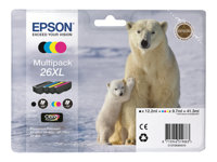 Epson 26XL Multipack - 4-pack - XL - black, yellow, cyan, magenta - original - ink cartridge