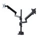 StarTech.com Desk Mount Dual Monitor Arm, Full Motion Monitor Mount for 2x VESA Displays up to 32 (up to 17lb/8kg), Ergonomic Vertical Stackable Arms, Articulating, Height Adjustable