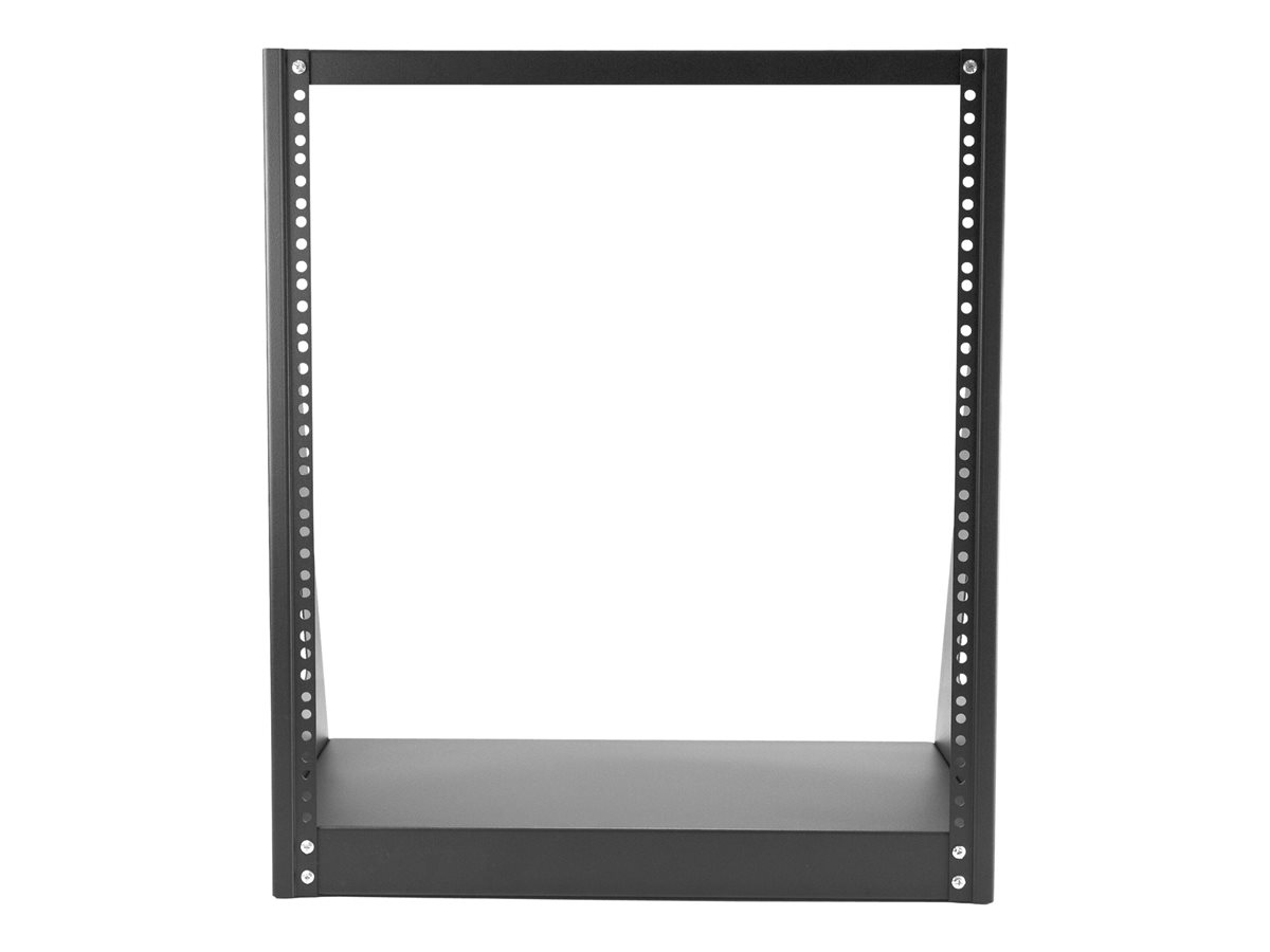 StarTech.com 12U Heavy Duty 2 Post Open Frame Network Rack - 350lbs - 19" Free Standing Desktop Rack for Computer, AV, Media, IT Equipment (2POSTRACK12) - rozvaděč stojanový - 12U – foto 2
