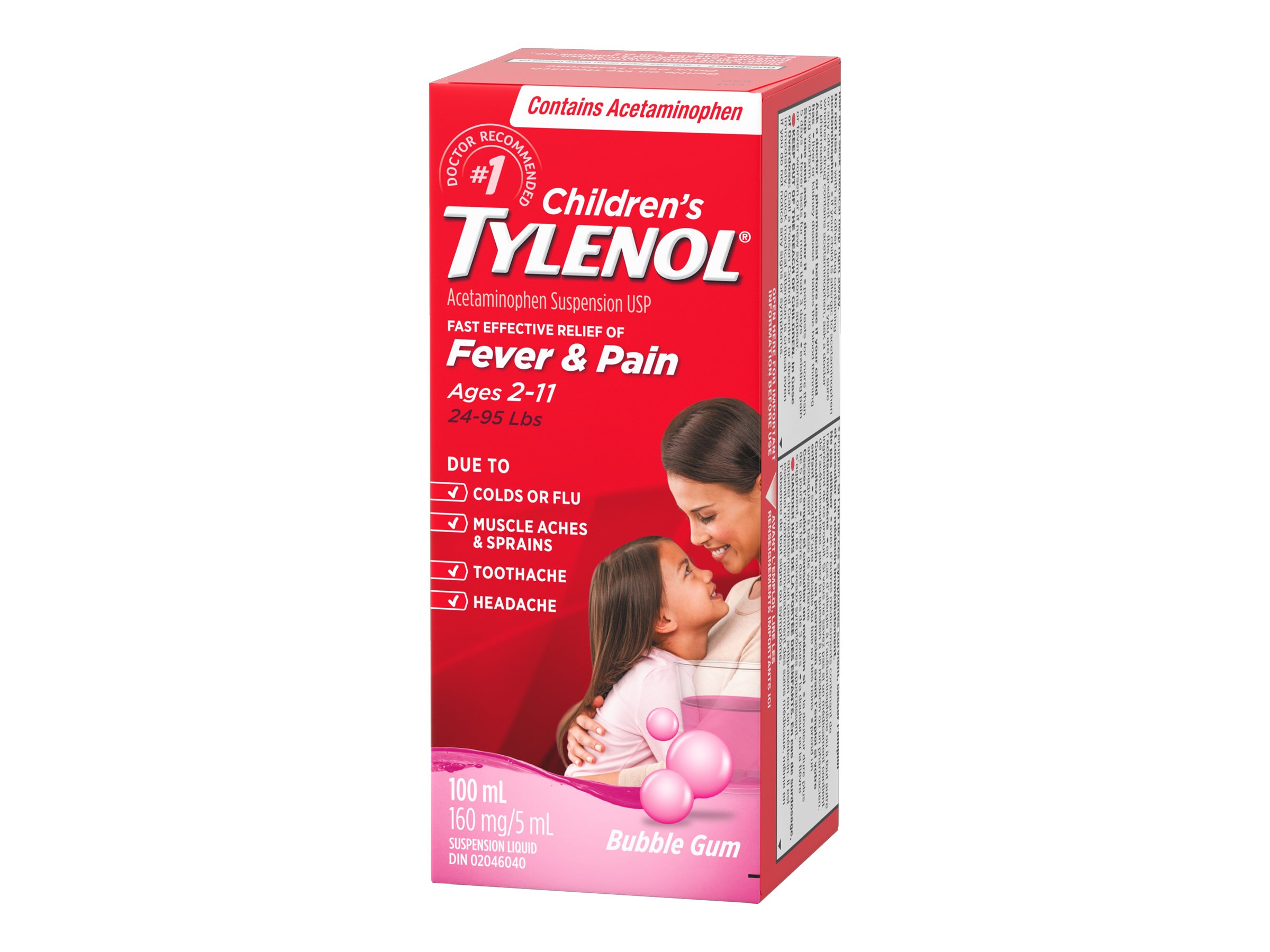 TYLENOL CHILD'S SUSP B/GUM 100ML