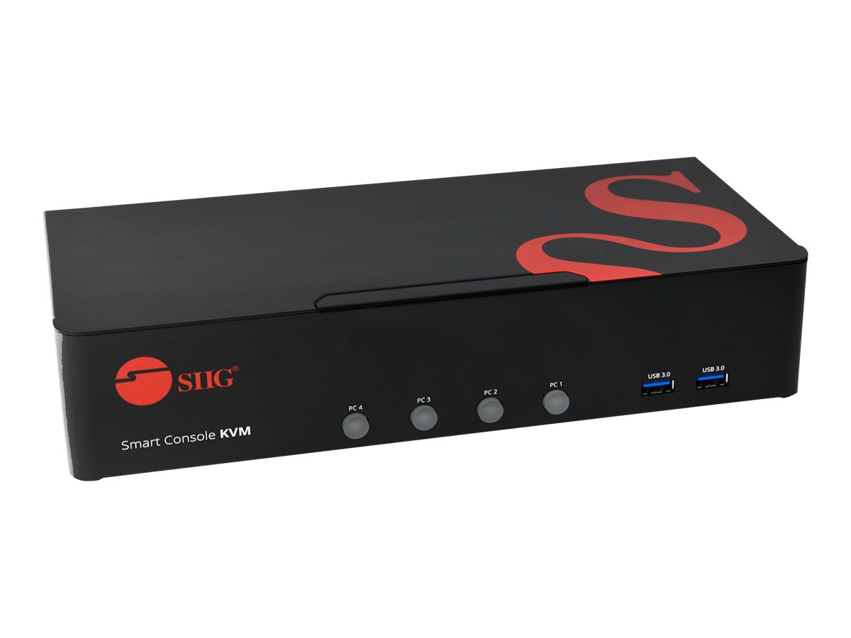 SIIG 4 Port DVI Dual Link Smart Console KVM Switch - Thumbnail 3