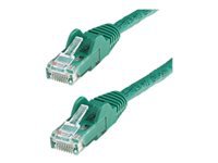StarTech.com 50ft CAT6 Ethernet Cable, 10 Gigabit Snagless RJ45 650MHz 100W PoE Patch Cord, CAT 6 10GbE UTP Network Cable w/Strain Relief, Green, Fluke Tested/Wiring is UL Certified/TIA - Category 6 - 24AWG (N6PATCH50GN)