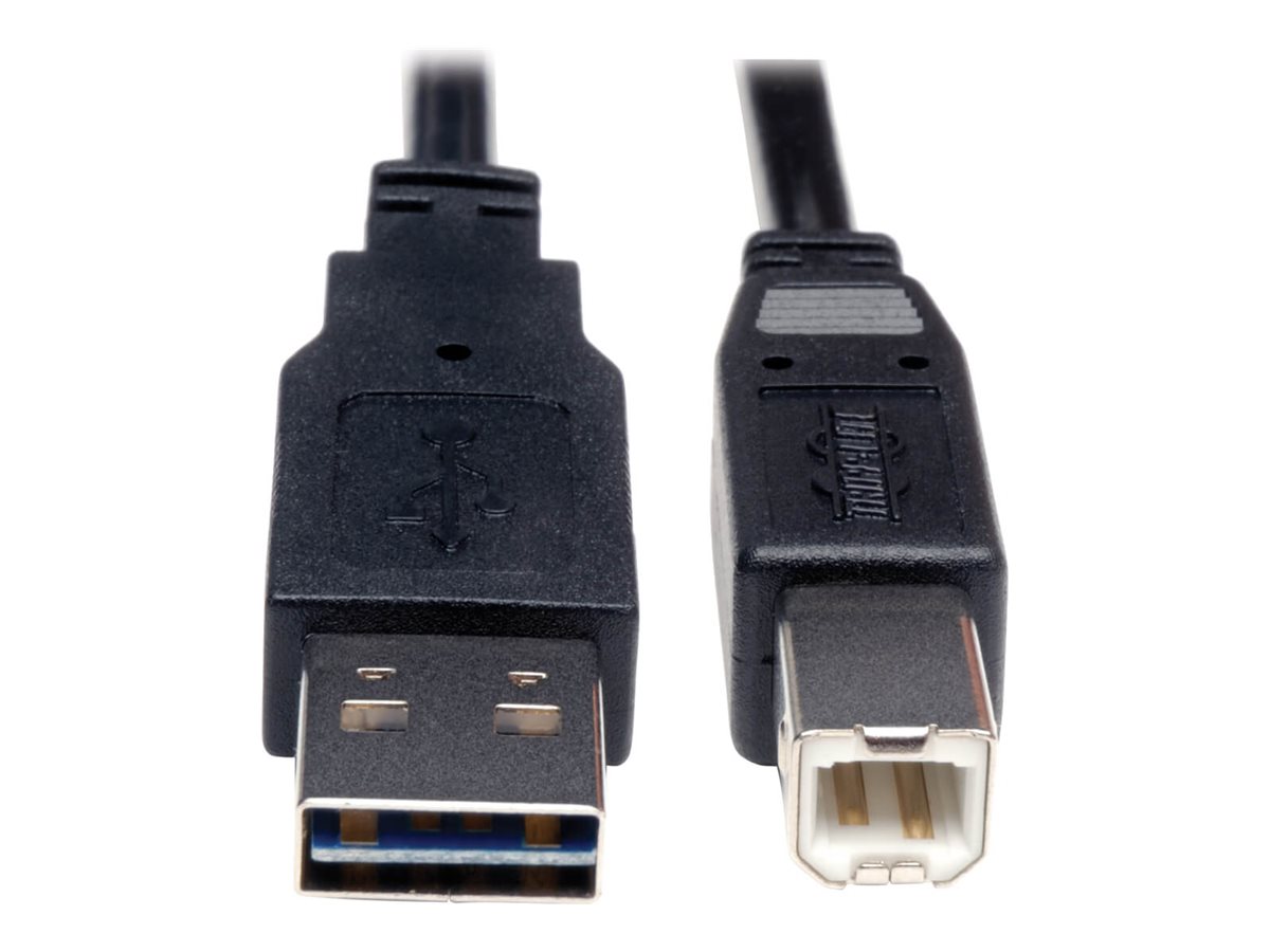 Tripp Lite 10ft USB 2.0 High Speed Cable Reverisble A to B M/M 10'