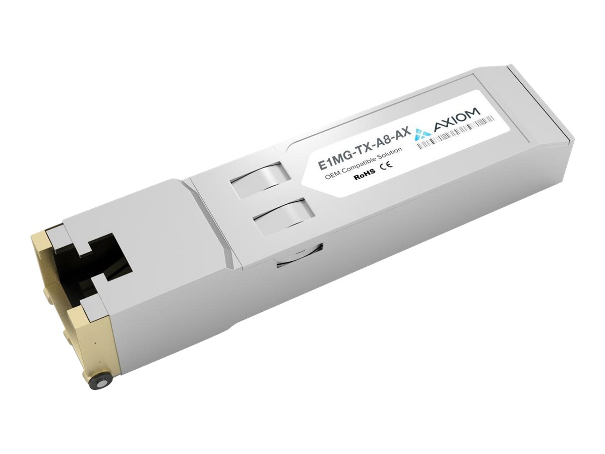 Axiom - SFP (mini-GBIC) transceiver module (equivalent to: Brocade E1MG-TX-A8)