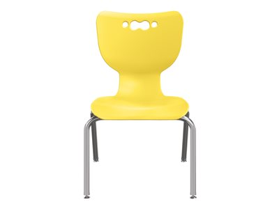 MooreCo Hierarchy Chair educational ergonomic chrome yellow