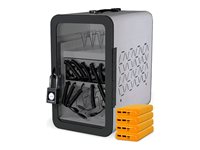 JAR Systems Charging station USB-C AC 120 V 200 Watt output connectors: 12 cool gray 