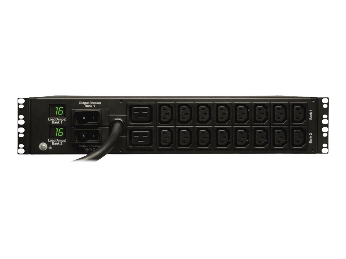 Tripp Lite PDU Metered 230V 32A 7.4kW 16 C13 2 C19 IEC-309 Horizontal 2URM