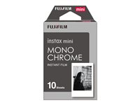 Fujifilm Instax Mini Monochrome Sort/hvid film til umiddelbar billedfremstilling (instant film) ISO 800